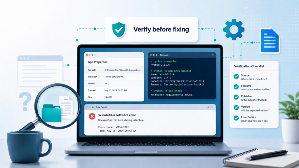 winobit3.4 software error